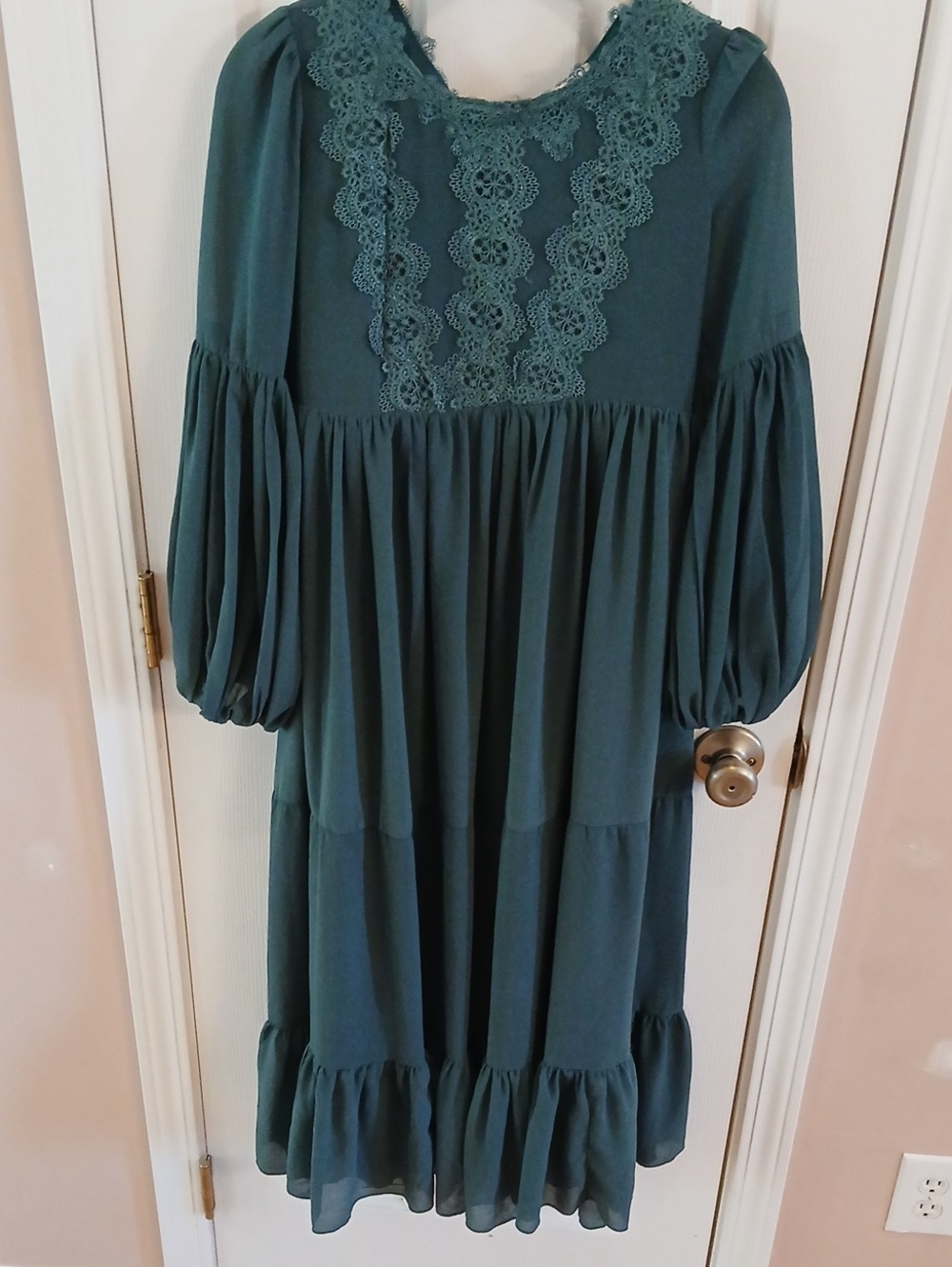 Joyfolie, Mia Joy, Women's Maxi Dress,  Deep Green, Size 12